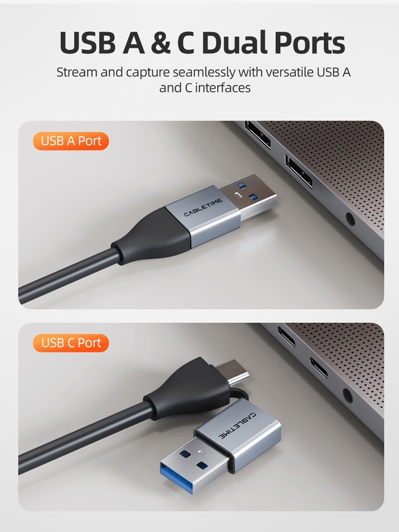 CABLETIME USB 3.0 A+C TO HDMI CAPTURE - Image 2